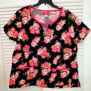 Betsey Johnson 3XL Scrub Top